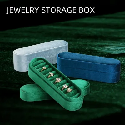 Velvet Rings Ear Studs Storage Box