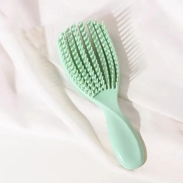 Ribs Big Curved Comb Shell Comb Multifunctional Massage Comb Green Small - Shop at LoveMi