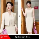 Apricot Suit With Dress