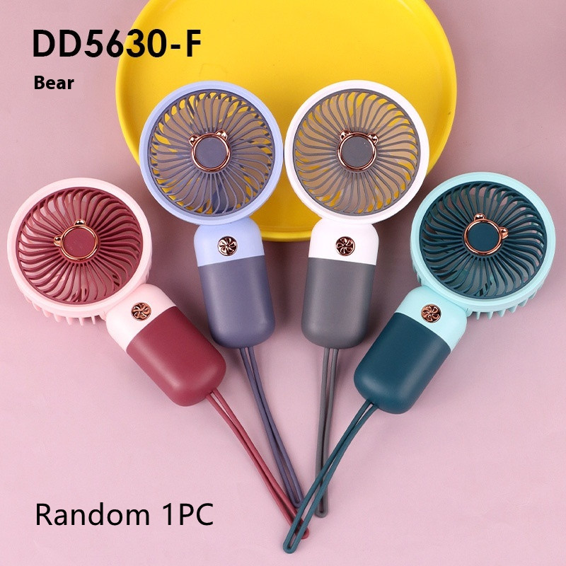 Cartoon Mini Handheld Fan Portable Charging USB