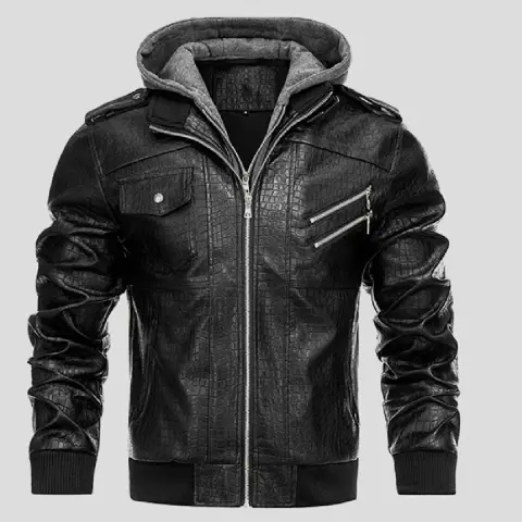 Fashion Personality PU Leather Coat for Men