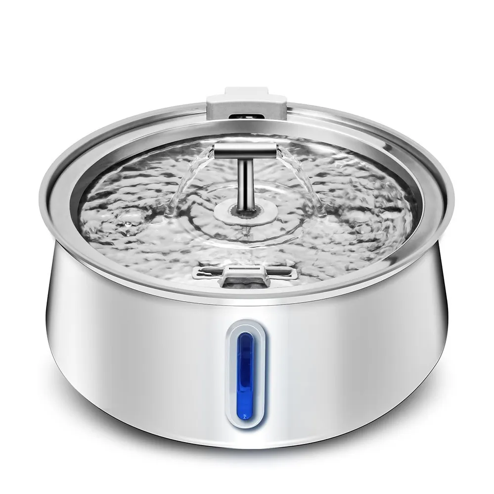 Pet 4L Water Drop Large Capacity With Window Stainless Steel Water Dispenser - Us