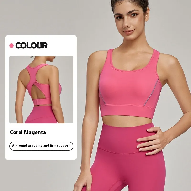 Outdoor Cycling Training Sports Vest - Coral Magenta