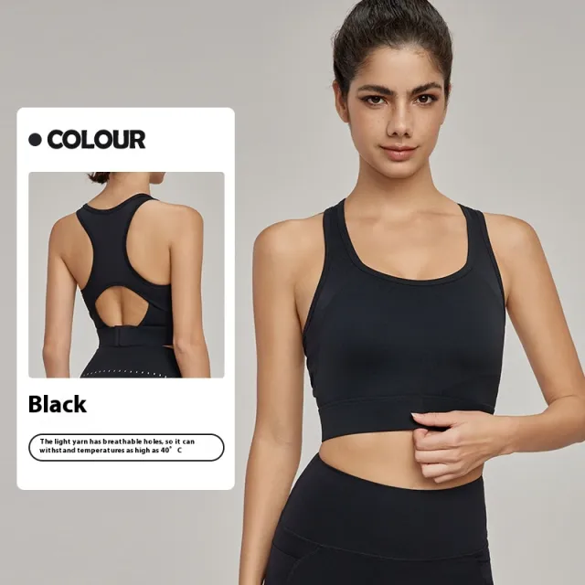 Buckle Sports Underwear Women's Fixed Cup Cool And Breathable Black - Shop at LoveMi