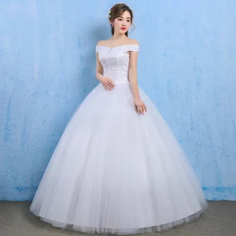 Wedding Dress New Bride Married Korean Style Qi Thin