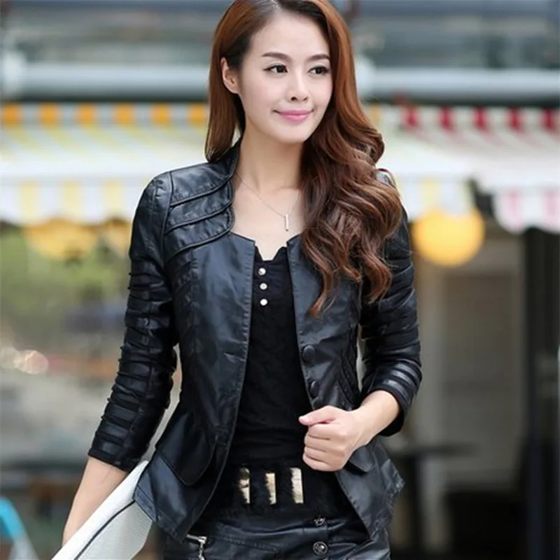 Lace Leather Coat