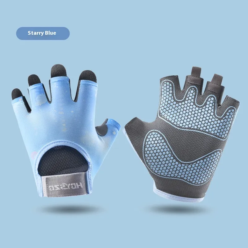 Fitness Gloves Women's Anti-cocoon Non-slip Equipment - Jsoc Sky Blue
