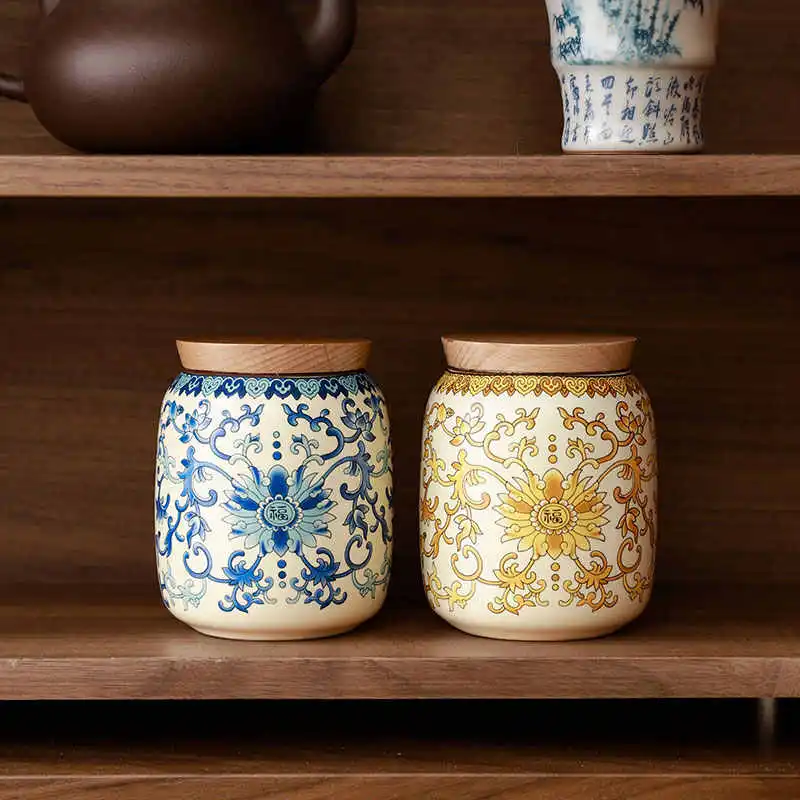 Ceramic Tea Pot Small Size Portable Sealed Cans
