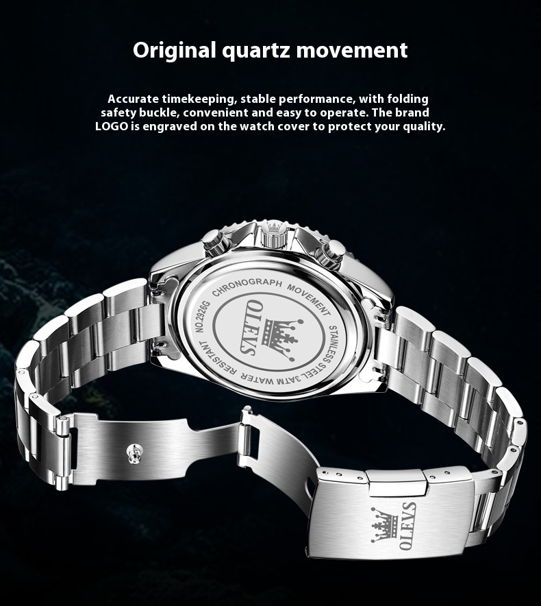 OLEVS Multi-function Watch - men’s sports watch silhouette