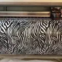 Car Graffiti Colorful Auto Film Zebra Pattern Black And White Plaid view 7