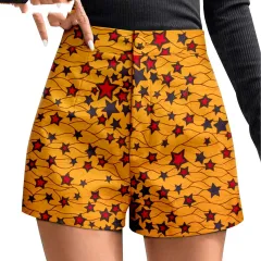 African Duplex Printing Batik Shorts - 748Style-M - View 1