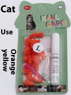 Cat Nail Pet Supplies Cover Suitable For Cat Types - Boxed Fragrant Citrus Yellow - View 1