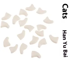 Cat Nail Pet Supplies Cover Suitable For Cat Types - Opp Bag Han Jade White - View 1
