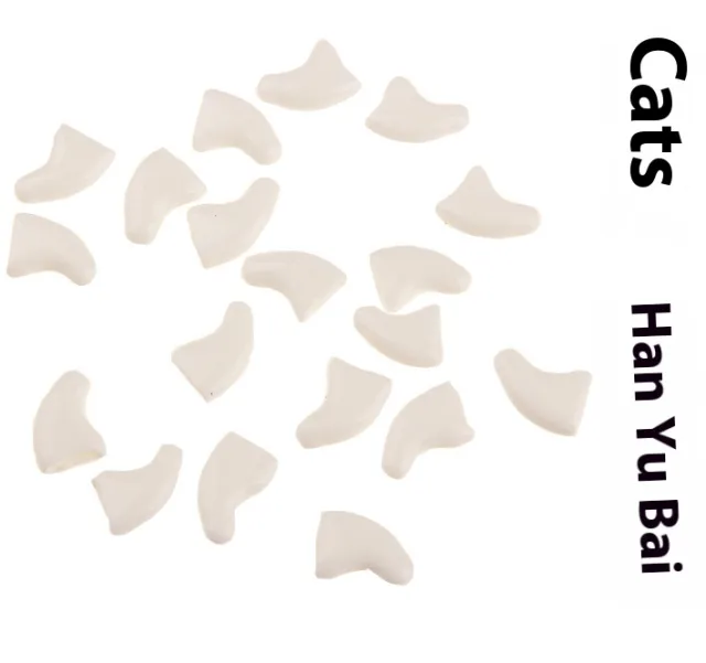 Cat Nail Pet Supplies Cover Suitable For Cat Types Opp Bag Han Jade White - Shop at LoveMi