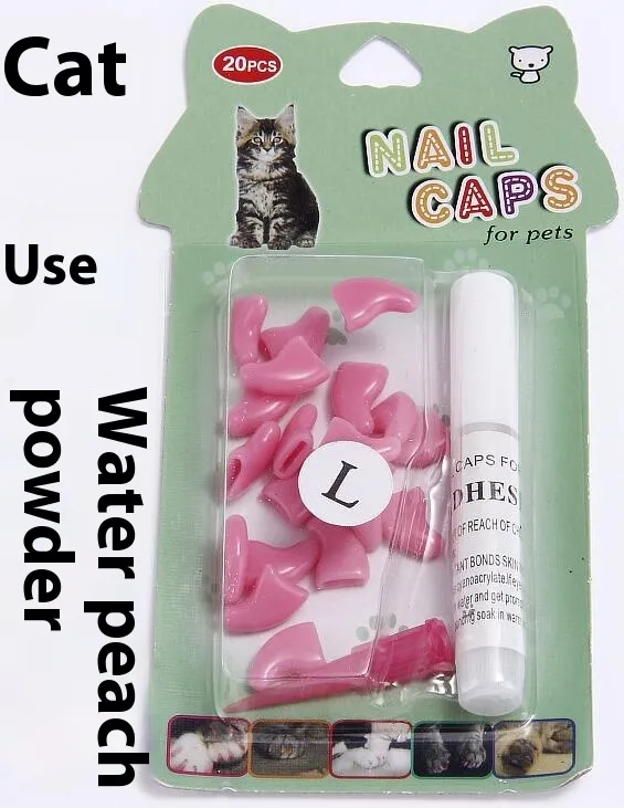 Cat Nail Pet Supplies Cover Suitable For Cat Types Color Box Water Peach Pink - Shop at LoveMi