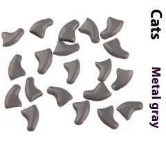 Cat Nail Pet Supplies Cover Suitable For Cat Types - Opp Bag Metallic Gray - View 1