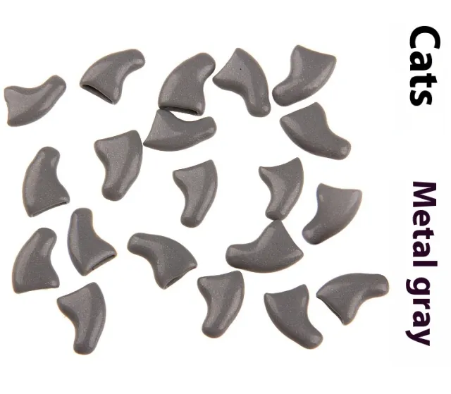 Cat Nail Pet Supplies Cover Suitable For Cat Types Opp Bag Metallic Gray - Shop at LoveMi