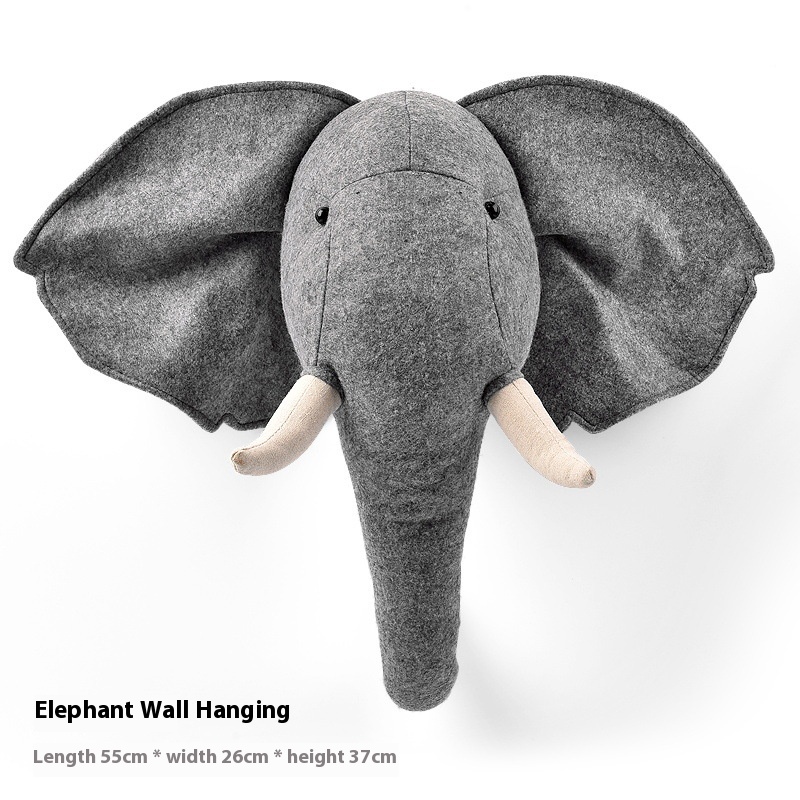 Plush Animal Head Wall Hanging, picture 4 of 7