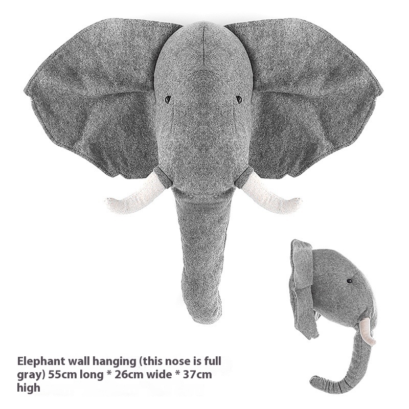 Plush Animal Head Wall Hanging, picture 7 of 7