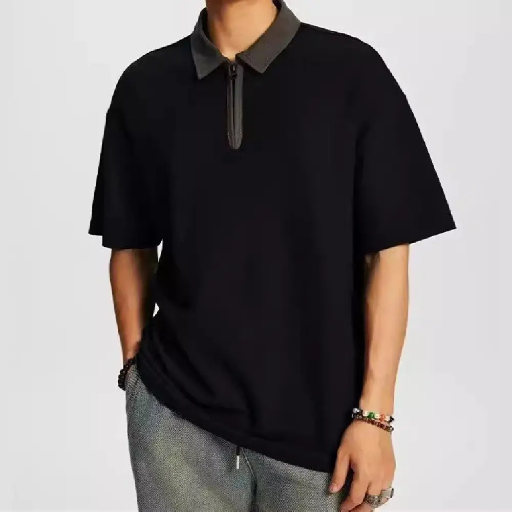 American Solid Color T-shirt Men's Casual Top