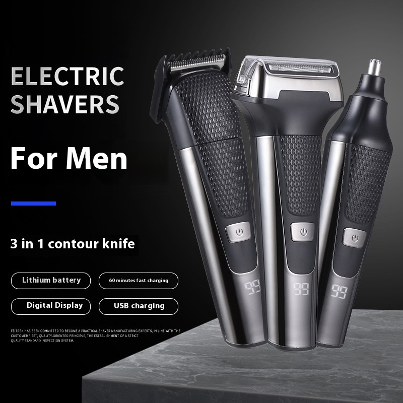 Three-in-one Multifunctional Electric Shaver
