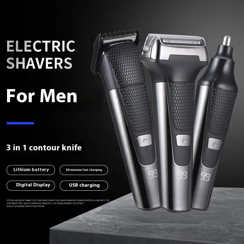 Three-in-one Multifunctional Electric Shaver
