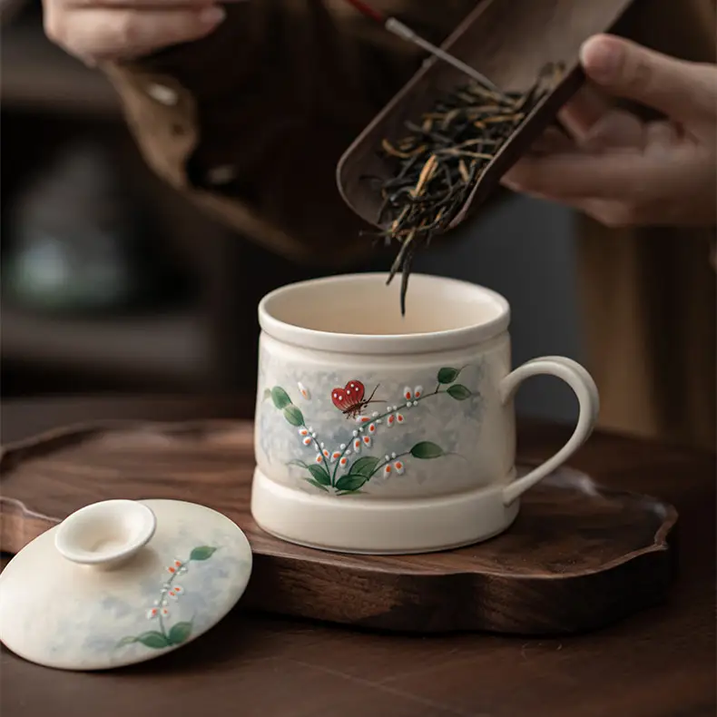 Simple Printing Household Ceramic Cup