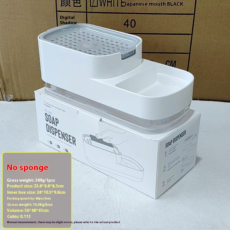 Kitchen Press Type Soap Lye Box Manual Soap Dispenser