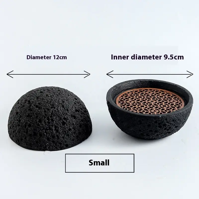 Creative Round Smoked Cup Black Tableware