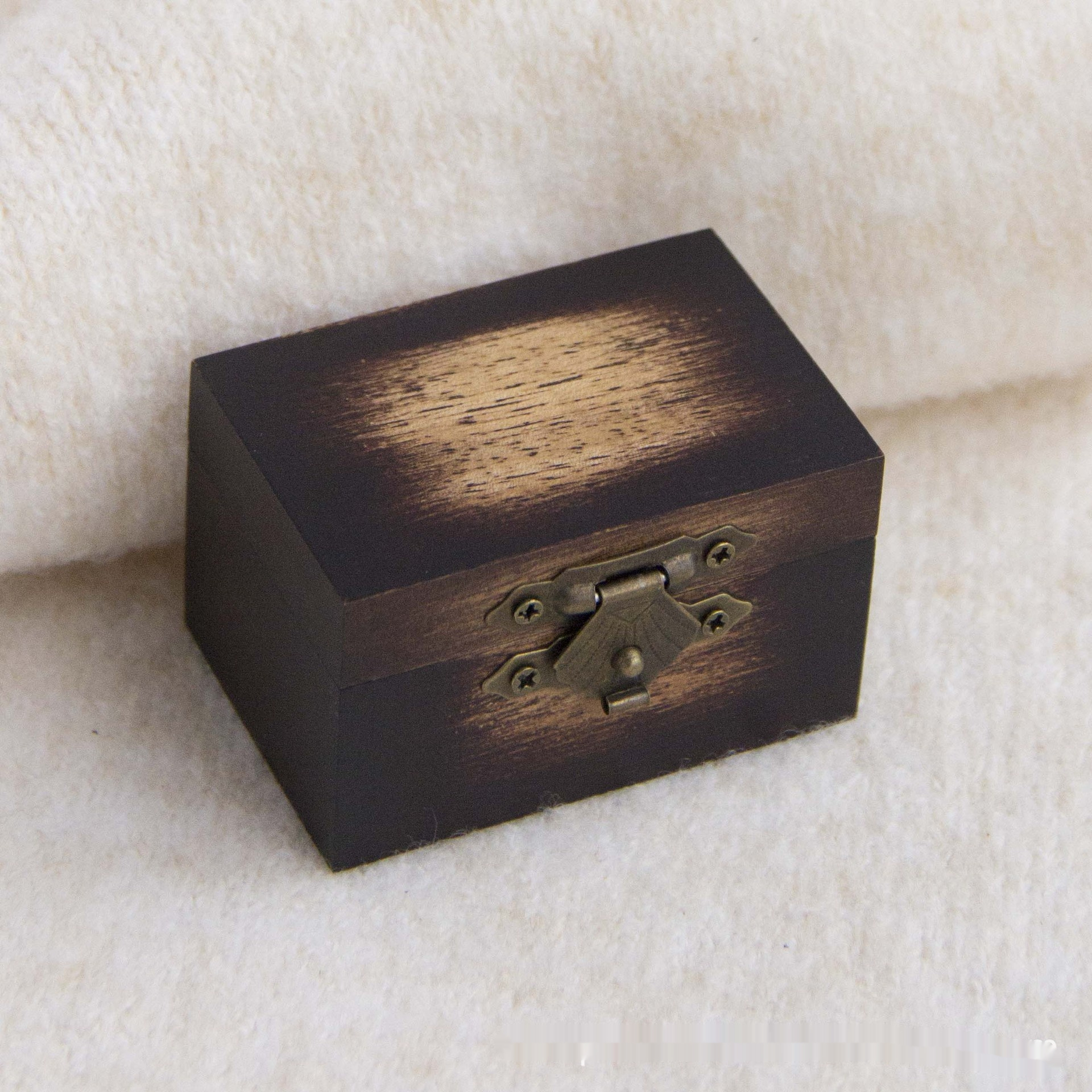 Vintage Ring Box Jewelry Box With Lining