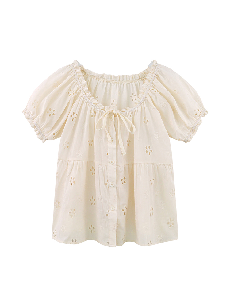 Fashionable Personalized Lace Shirt For Women