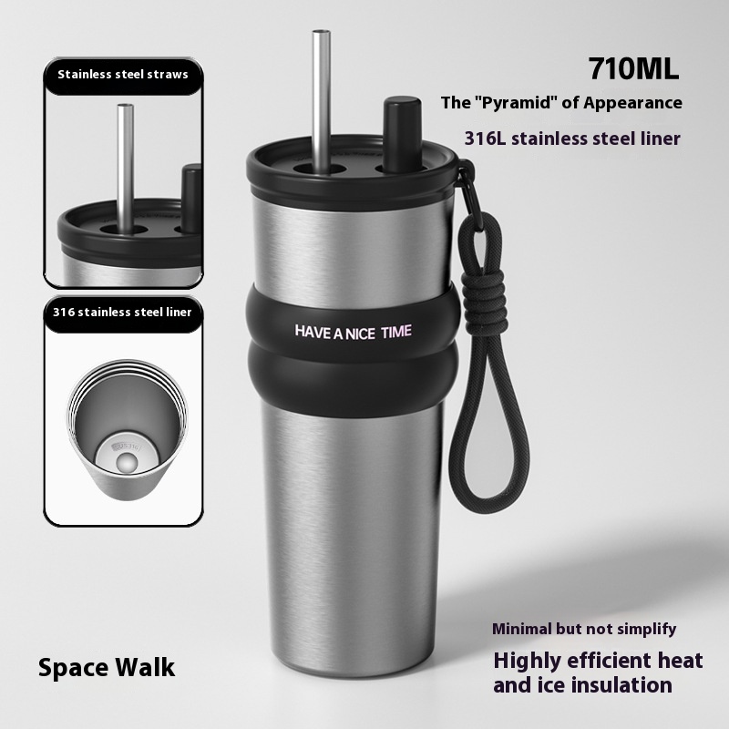 Stainless Steel Ceramic Cup Portable Convenient