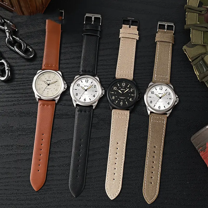 Business Casual Belt Style Waterproof Lightweight Pointer Men's Quartz Watch