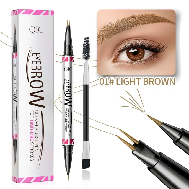 Distinct Look Sweat proof Long Lasting Fadeless Two fork Eyebrow Pencil Light Brown - Shop at LoveMi