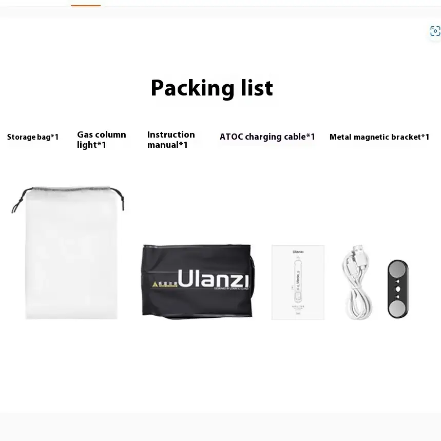 Ulanzi Excellent Basket UA20 Gas Column Light 20W Inflatable Stick Light Handheld Fill Light Anchor Indoor Photography Lighting