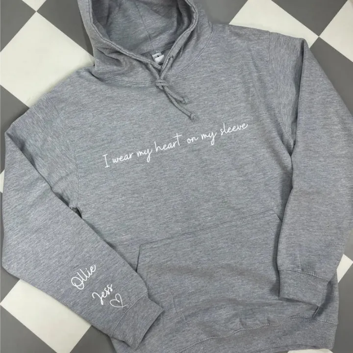 Women's Printed Round Neck Sweater - Gray