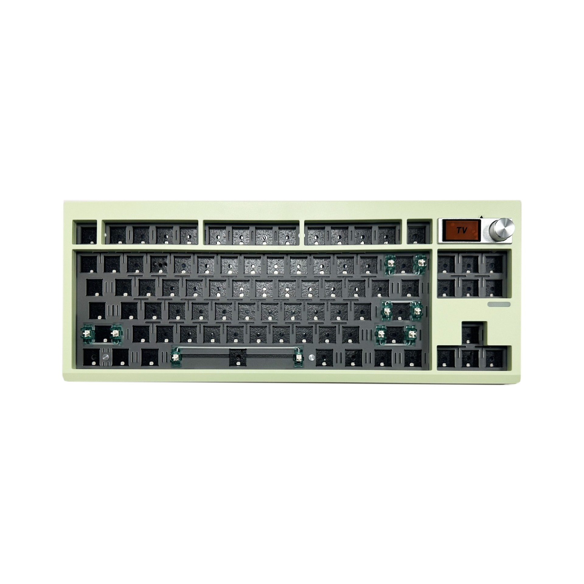 DIY Mechanical Keyboard Kit With Knob Supports Hot Swap RGB Backlight