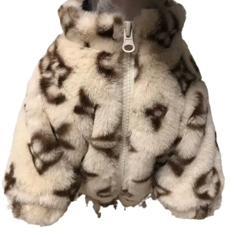 Dog Clothes Autumn And Winter Smoked Fur Coat
