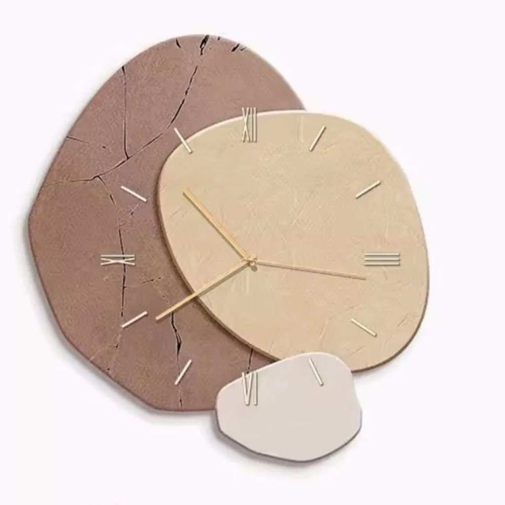 New Dining Room Dining Table Hanging Painting Punch-free Wall Clock - Type C