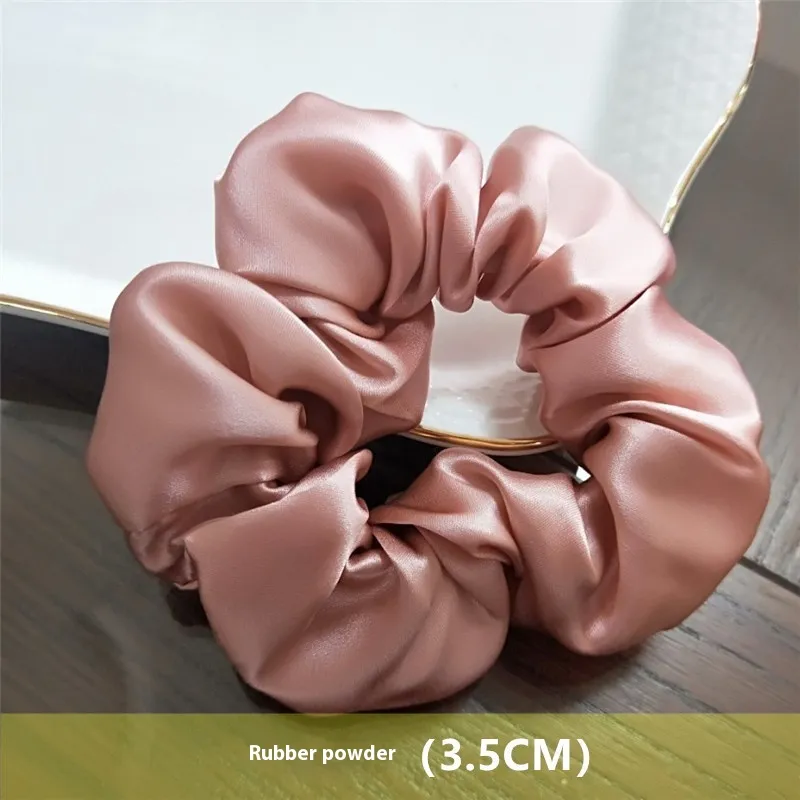 Mulberry Silk Silk Hair Band Accessories Ponytail And Updo - Rubber Powder