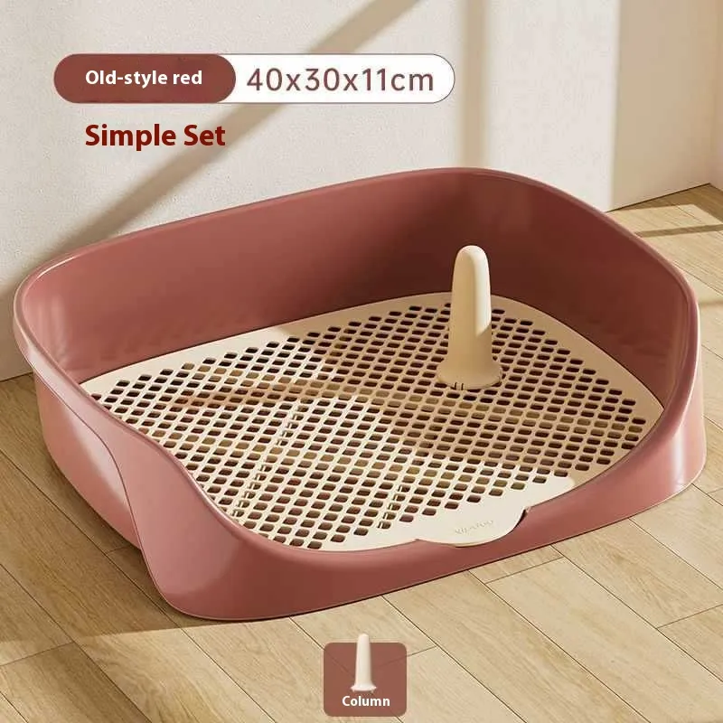 Dog Toilet Pet Potty Automatic Toilet - Retro Red