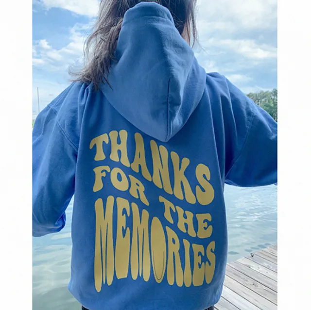 Hooded Hoodie Women's American Style Blue - Shop at LoveMi