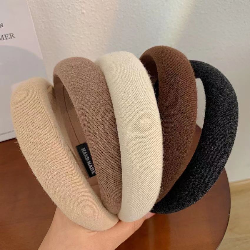 Simple Hair Accessories High Cranium Sponge Cloth Headband