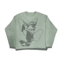 Retro Trendy Jacquard Pullover Sweater Top For Women - Style 1-Xxl - View 1