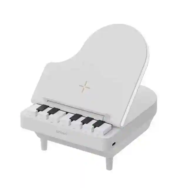 Playing Piano Bluetooth Speaker Wireless Charging Night Light Bracket