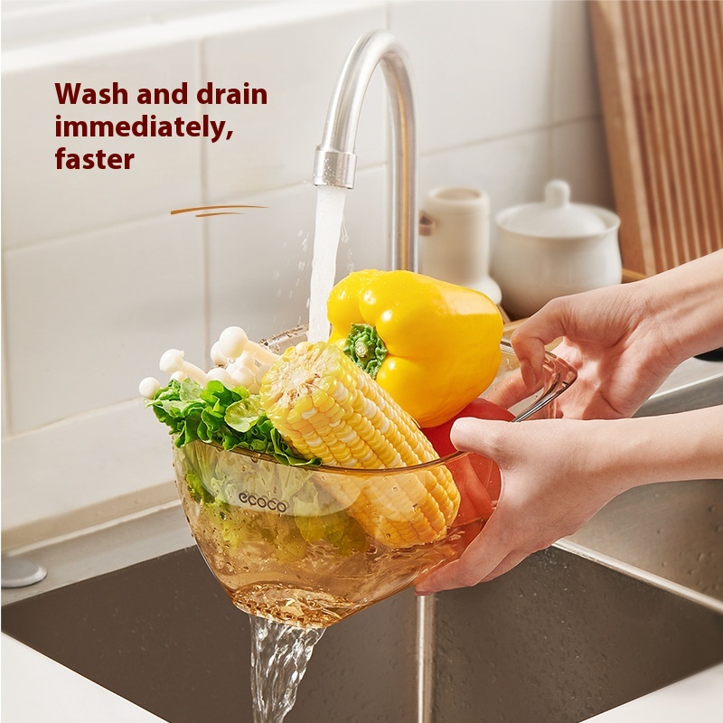 Multifunctional Draining Basket Kitchen Fruit Washing Basin