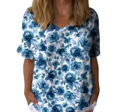 Fashion Personalized Women's 3D Digital Printing Top - 22 Style B474-S - View 1