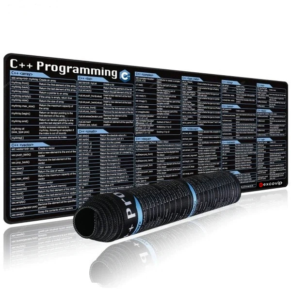 Java Programming Shortcut Keys Oversized Stain-Resistant Desk Mat 2