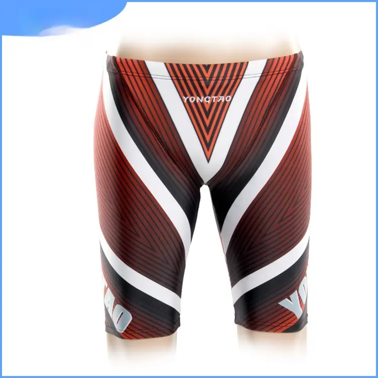 Digital Printed Tape Flow Groove Swimming Trunks