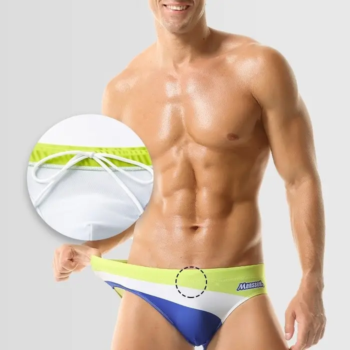 Men's Swimming Trunks Hot Spring Beach Low Waist